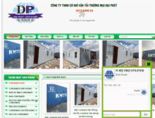 Tablet Screenshot of daiphatcontainer.com